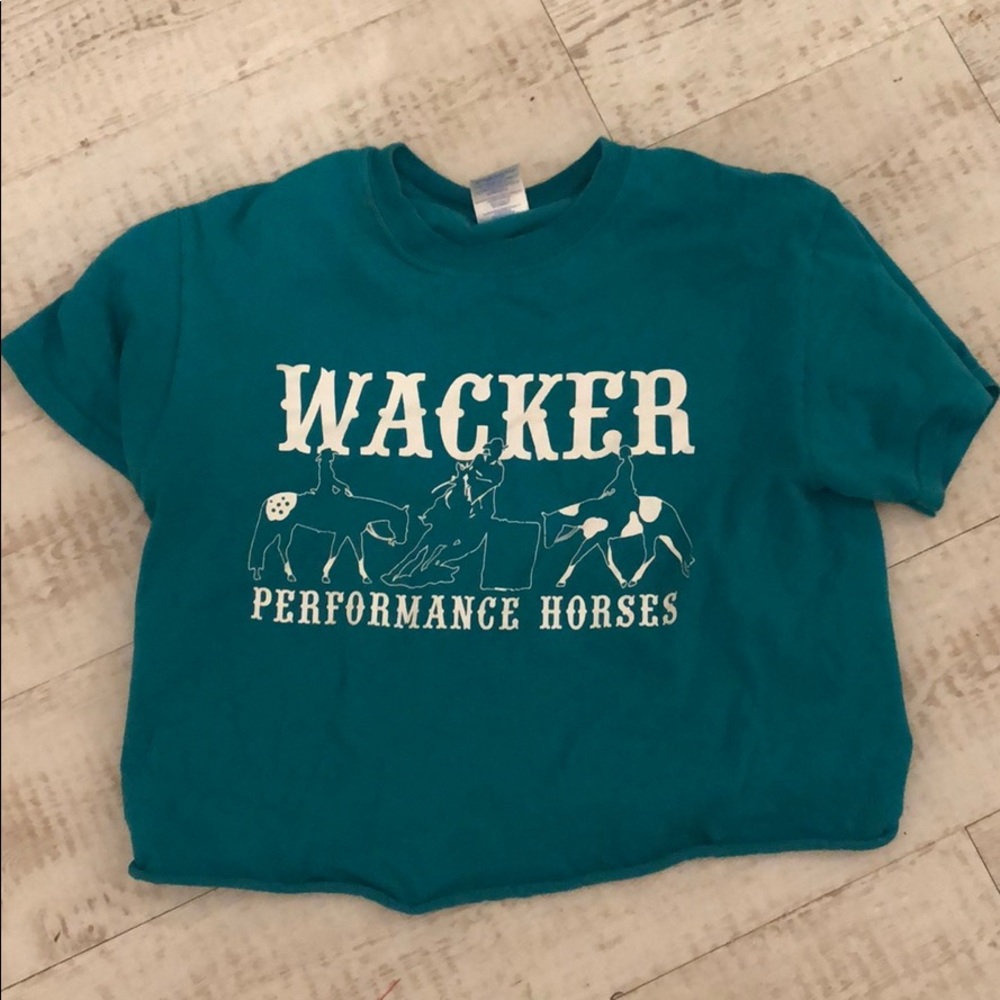 Weird vintage crop tee